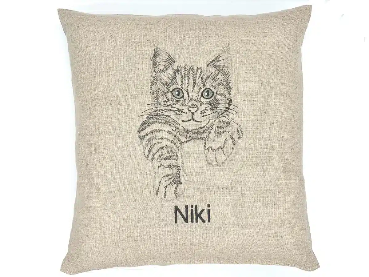Coussin chat tigré Niki