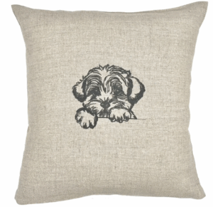 Coussin brodé Yorkshire Terrier