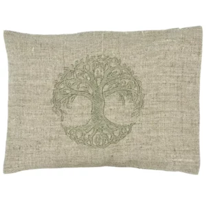 Bouillotte sèche Arbre de Vie vert argent