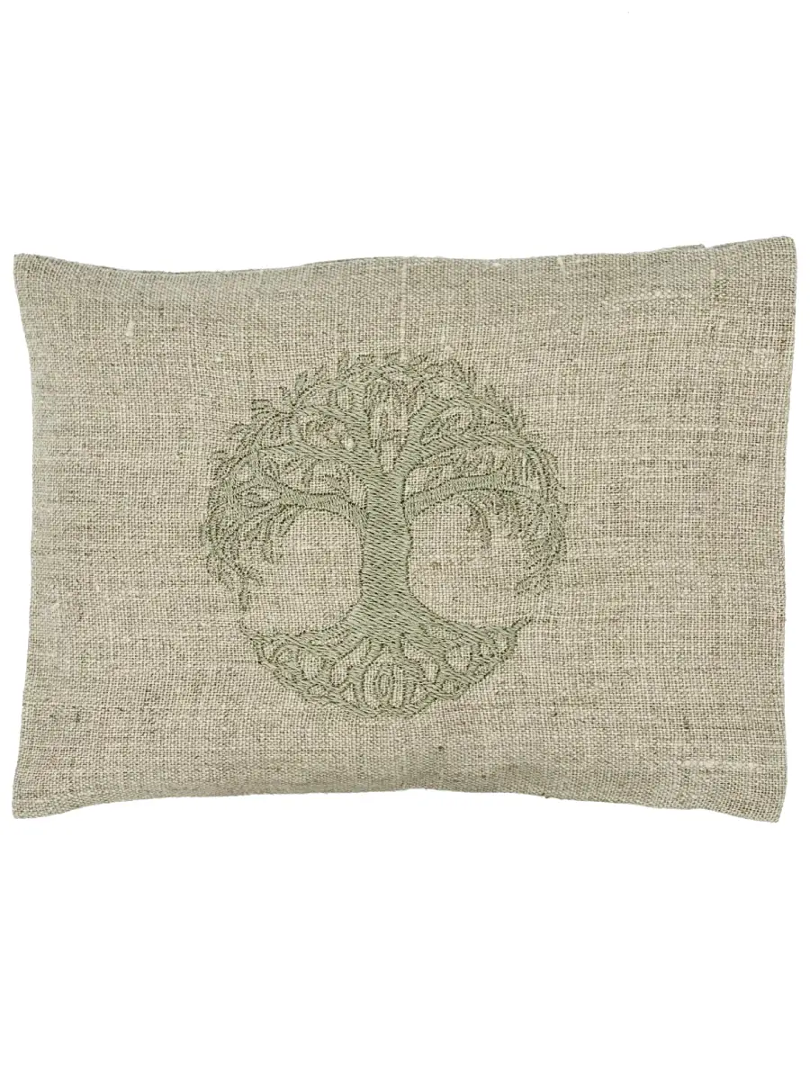 Bouillotte sèche Arbre de Vie vert argent