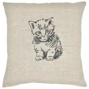 Coussin Chaton assis