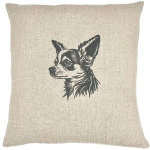 coussin Chihuahua à poils longs
