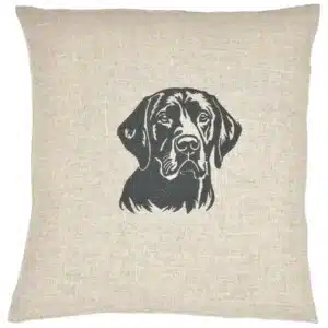 Coussin Labrador de face