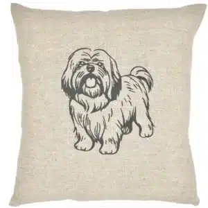 Coussin Lhassa Apso debout