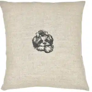 Coussin Shih Tzu noeud