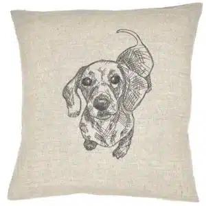 Coussin Teckel à poil ras