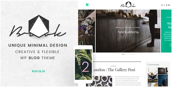 Brook | Light & Responsive WordPress Blog Theme